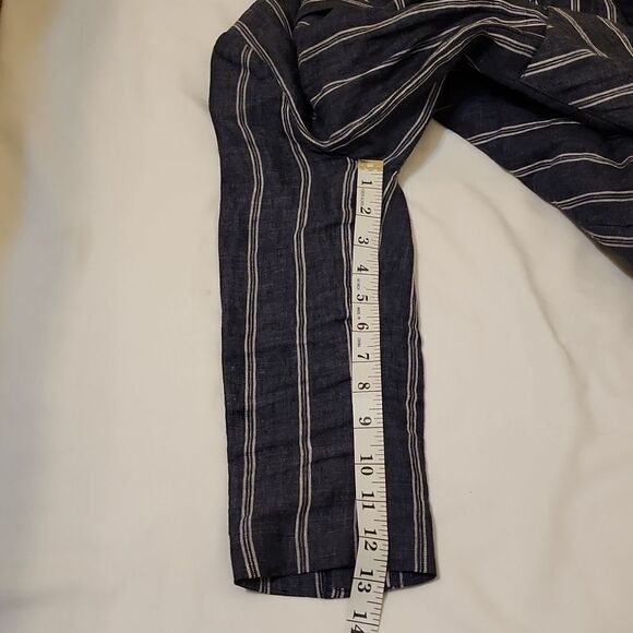 Cabi blue white pinstripe striped nautical blazer jacket size 2 - Picture 7 of 10